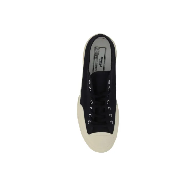 SUPERGA Low-Top Skateboard Shoes Men's Black-4