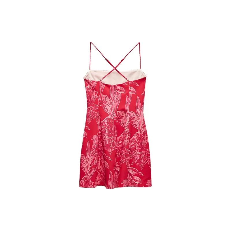 ZARA Slip Dresses Women's Multicolor-1