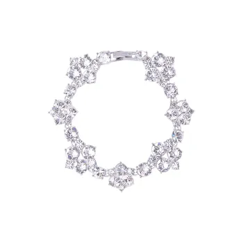 GIVENCHY Pure White Crystal Bracelets Women's Silver