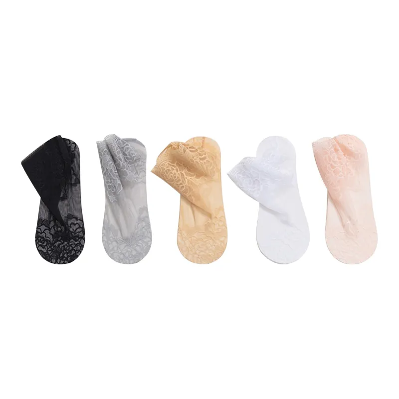Flowers In Water Ankle Socks Women's 5 Pack-0