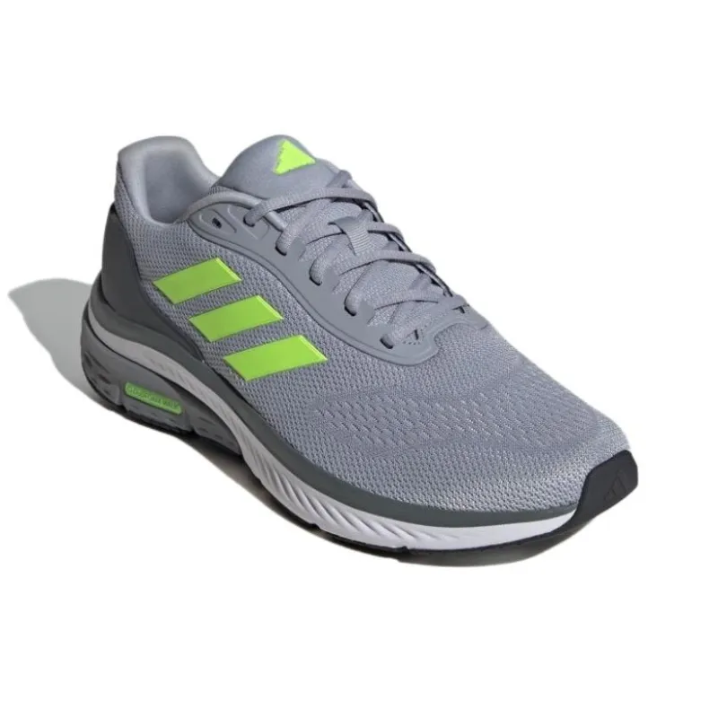 Adidas Cloudfoam Slip Resistant, Breathable, Lightweight Low Top Casual Shoes Men's Gray Yellow-1