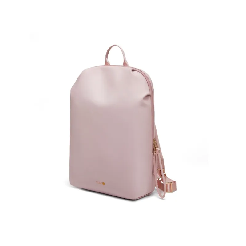 Y.U.M.C. Artificial Leather Backpack Medium Size Women's Khaki Black/Red/Pink-22