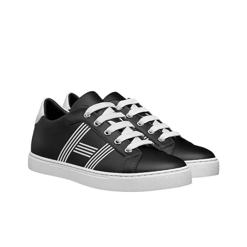 HERMES Avantage Low Top Casual Skateboard Shoes Women's Black-2