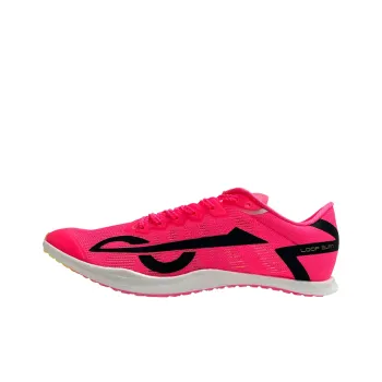 LOOP BURN Anti-Slip Wear-Resistant Low-Top Carbon Plate Casual Running Shoes Men's Dazzling Pink