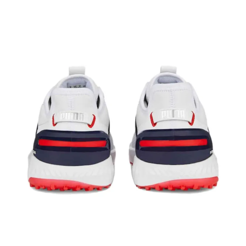 PUMA IGNITE ELEVATE Anti Slip Wear Resistant Low Top Golf Shoes Men's Blue White-3
