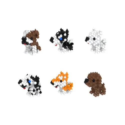 KADELE PET 개 시리즈 플라스틱 빌딩 블록