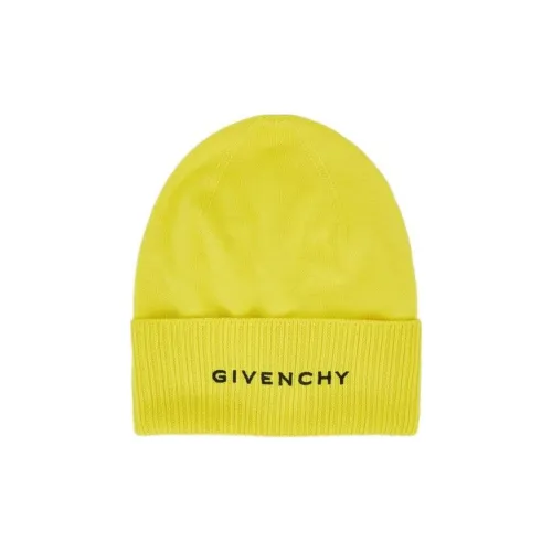 GIVENCHY Wool Beanies Women's Yellow
