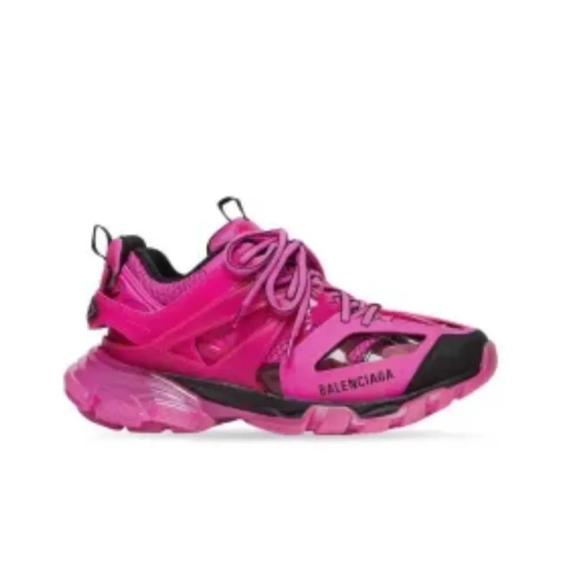 Balenciaga Women's Track Sneaker 'Clear Sole - Dark Pink'-1