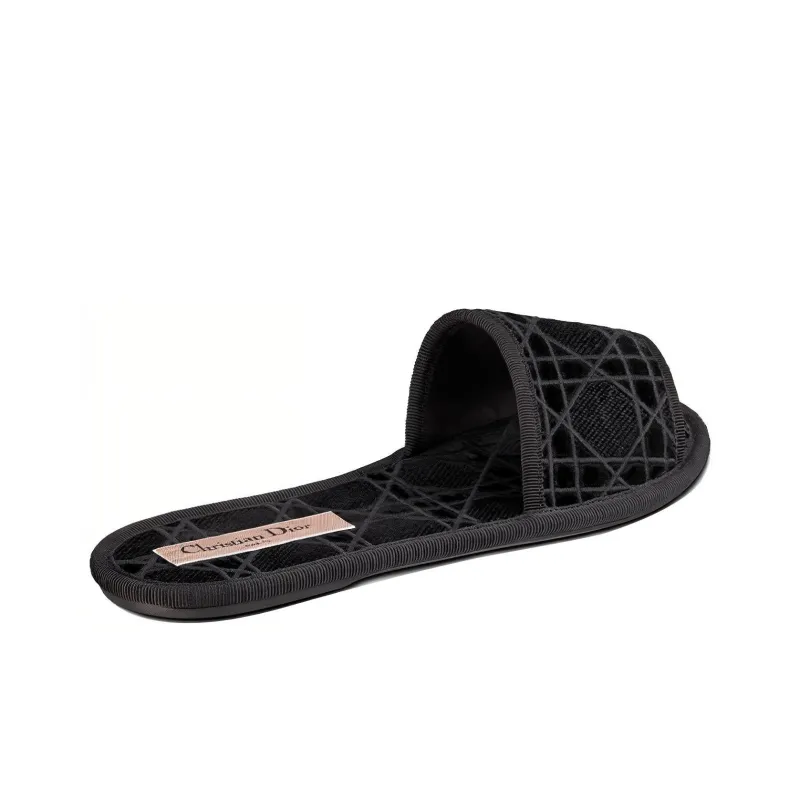 DIOR Chez Moi Slide Slippers Women's Black-2