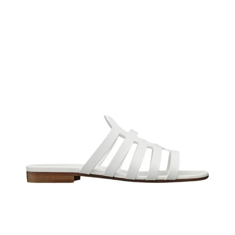 HERMES Slide Slippers Women's White-1