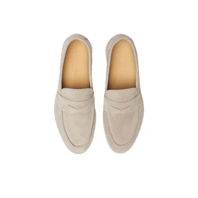 SCAROSSO Luciana Almond Toe Loafers Women's-3