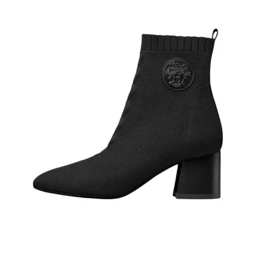 HERMES Volver Ankle Boots Women's Black