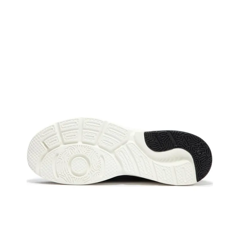 361° Anti Slip Wear Resistant Low Top Casual Running Shoes Women's Black White-4