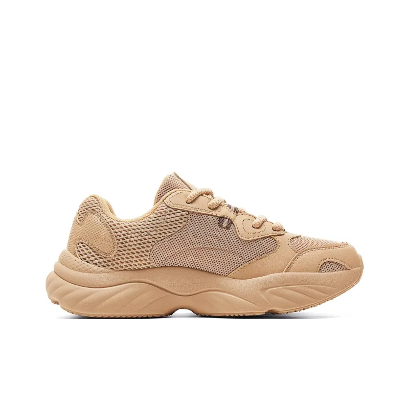 PEAK Little Fatty Shoes 2.0 Anti-Slip And Wear-Resistant Breathable Low-Top Chunky Sneakers Men's Sand Yellow-1