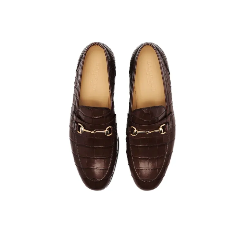 SCAROSSO Alessandro Embossed crocodile Loafers-3