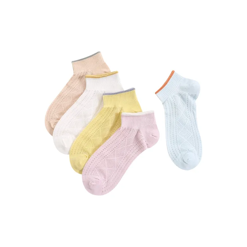 H YXIANG Ankle Socks Women's 5 Pairs Mixed Color-0