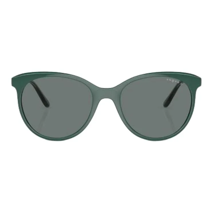 VOGUE Injection Molding Oval Sunglasses Unisex Green-1