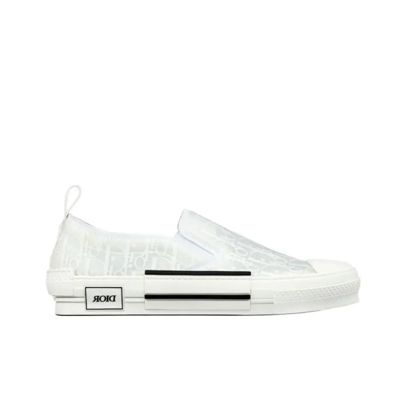 DIOR B23 Slip-On White Oblique-1