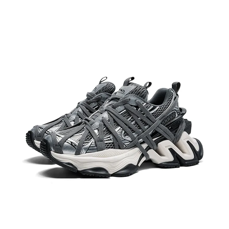 CHERYKALLY Durable Breathable Low-Top Chunky Sneakers-13