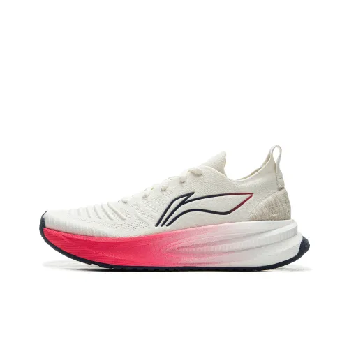 LINING Comfortable Running Shoes Men Low-Top White/Red