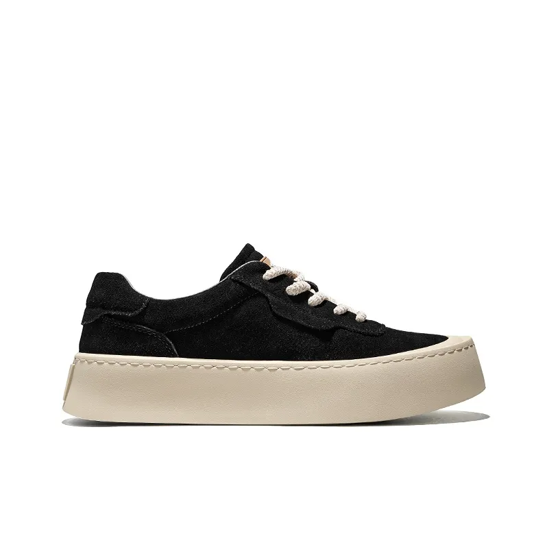 Hautton Jeans Abrasion Resistant Low Top Skateboard Shoes Men's Black-1