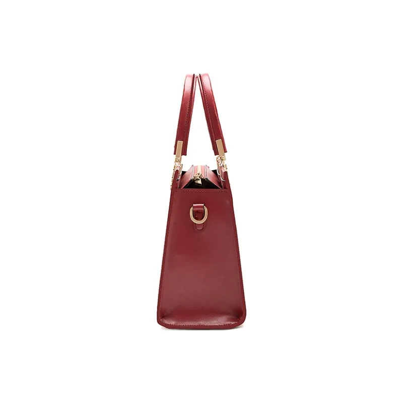 Vigno Synthetic Leather Handbag One Shoulder Crossbody Regular Women's Red-2