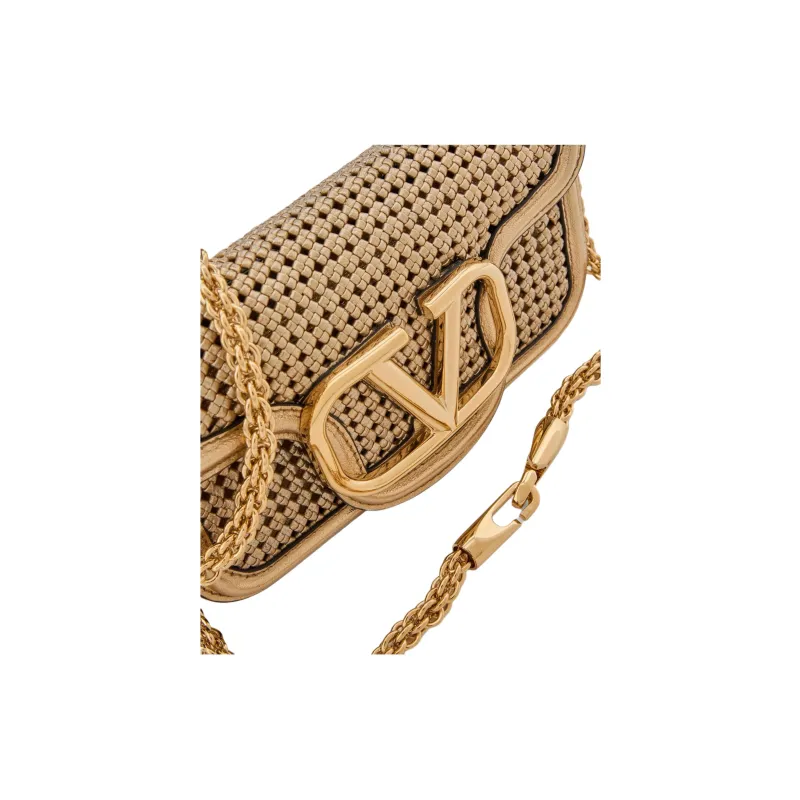 Valentino Logo Plaque Foldover Top Shoulder Bag-6