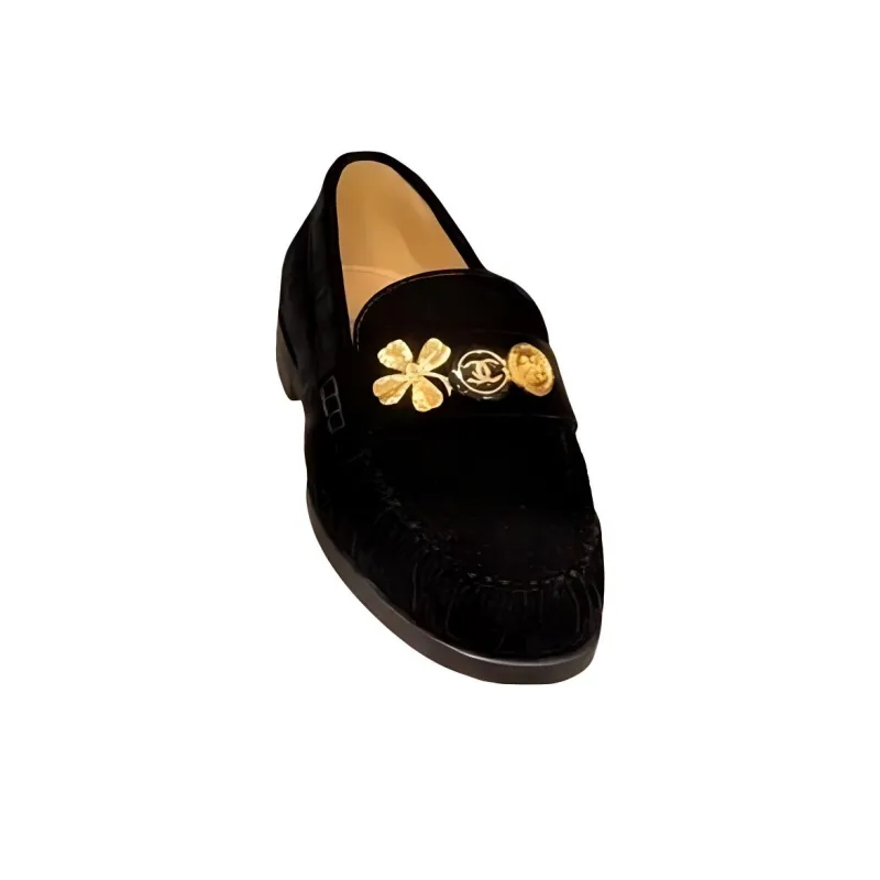 CHANEL Casual Single Shoes Women's Black-2