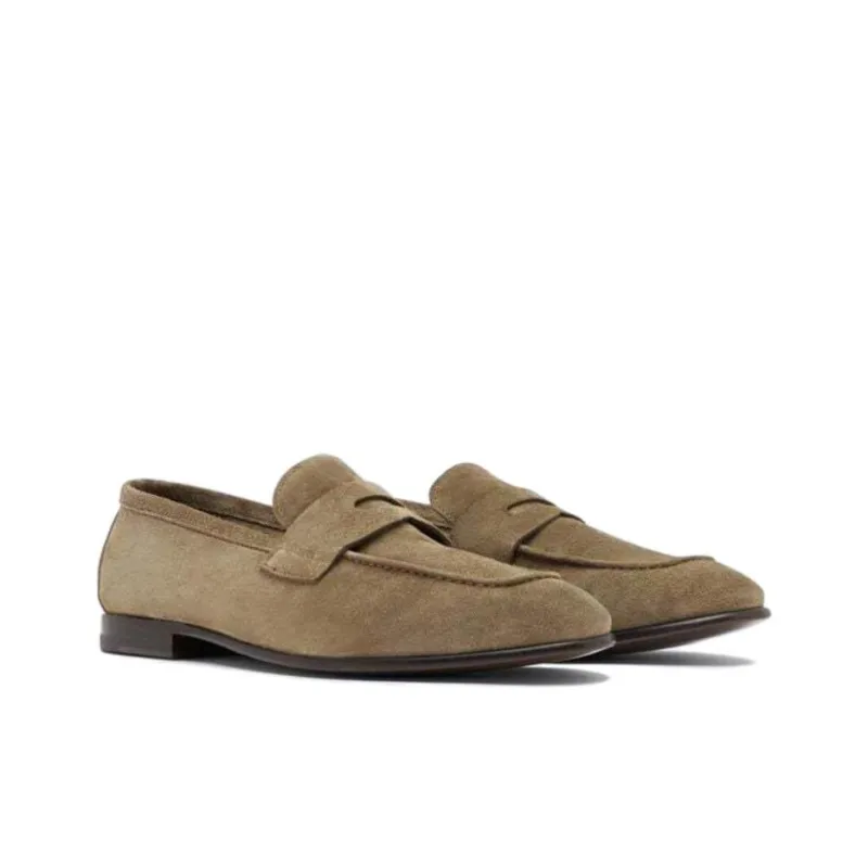 SCAROSSO Gregory Almond Toe Loafers-2