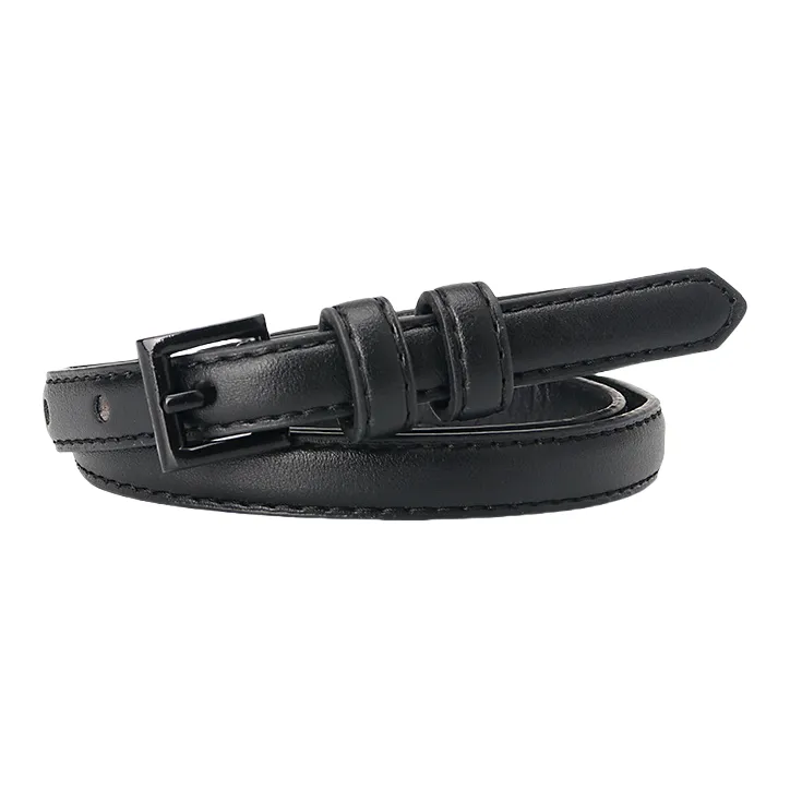 Emperor Penguin Fashion Dopamine Dressing Multi Color Student Decoration Denim Cow Leather Belts Women's Width  1.5cm-12