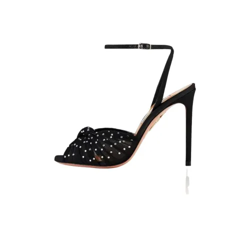 AQUAZZURA Slow Kisses One Strap Sandals 10.5cm Women's Black