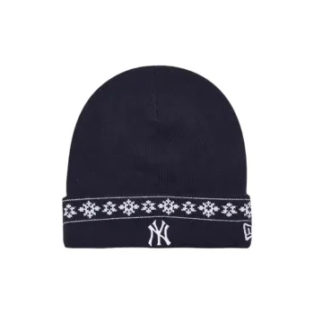 New Era Acrylic Polyamide Elastane Beanies Unisex Navy Blue