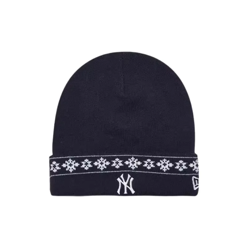 New Era Acrylic Polyamide Elastane Beanies Unisex Navy Blue-0