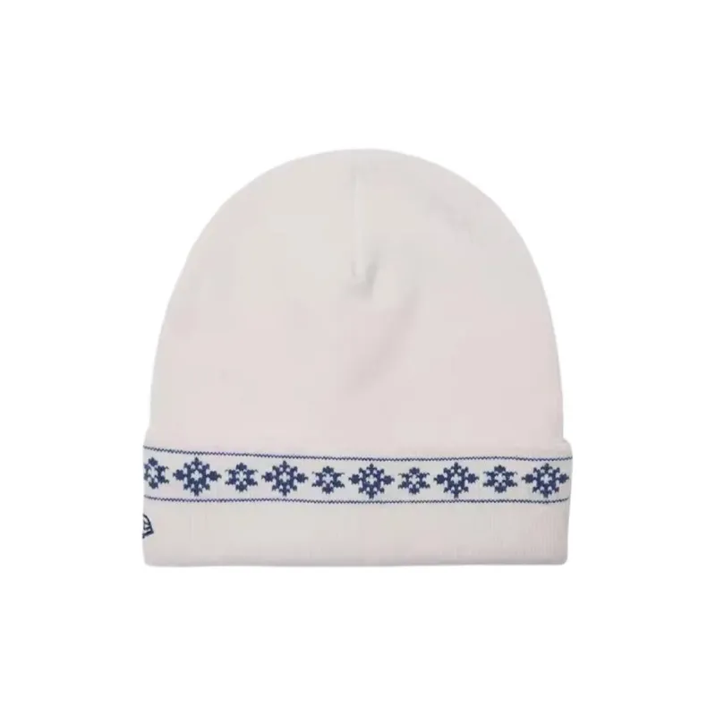 New Era Acrylic Polyamide Elastane Beanies Unisex Ivory White-1
