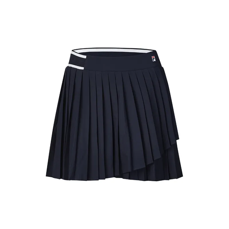 FILA PREPPY NOSTALGIA Casual Short Skirts Women's RD Royal Blue-2