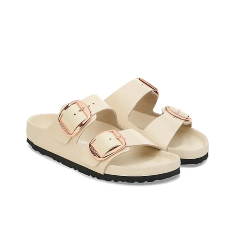 Birkenstock Arizona Slide Slippers Women's Beige-3