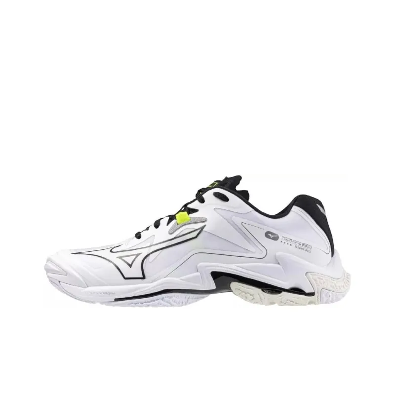 Mizuno Wave Lightning Z Anti Slip Wear Resistant Low Top Training Shoes Unisex White-0