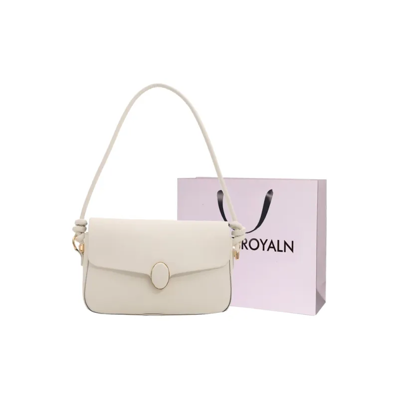LOUIS ROYALN PU Shoulder Bag Small Square Bag Shoulder Bag Unisex Black/White/Silver/Khaki/Coffee-0