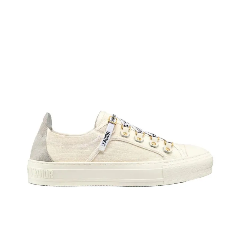 DIOR Walk'n'Dior Platform Shoes Low Top Stylish Skateboarding Shoes Women's White-1