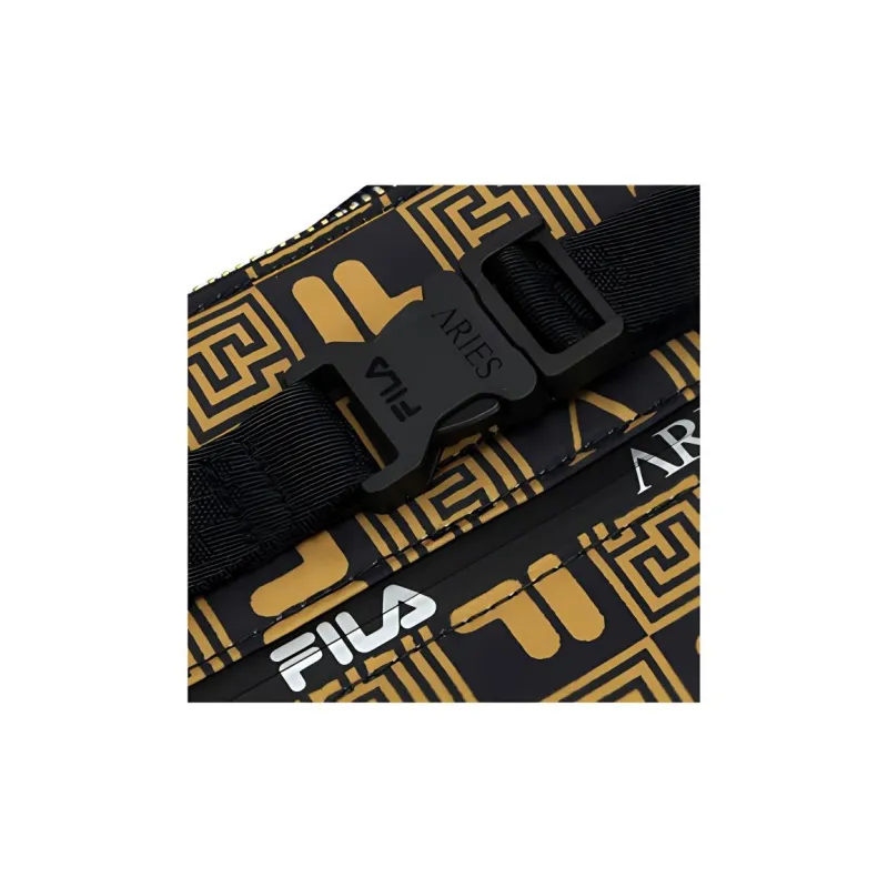 FILA FUSION Aries Collaboration Fabric Crossbody Bag, Shoulder Bag Unisex Gold-4