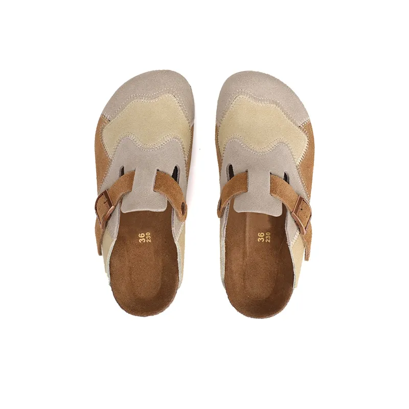 Khadgar Rubber Sole, Cork Sole, EVA Sole Slip Resistant Closed Toe Slippers Unisex-5