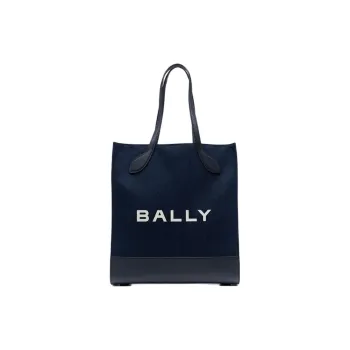BALLY Bar Keep On Twill Tote Bag