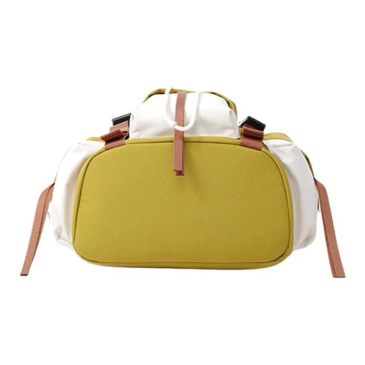 FION Fabric Backpack Regular Unisex Autumn Orchid Yellow/Beige Mist White-4