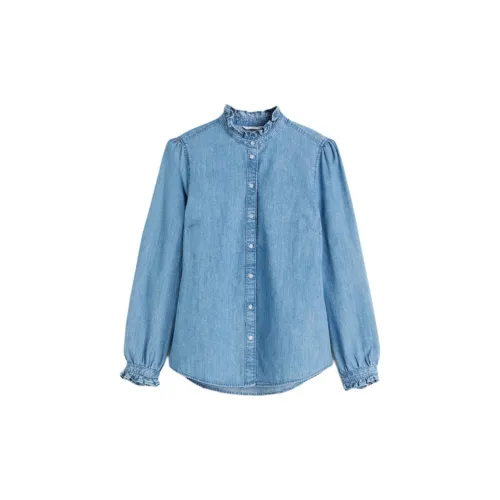 H&M Shirts Women's Light Blue Denim