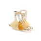 Beige Heart Medium Size Claw Clip-around 8cm