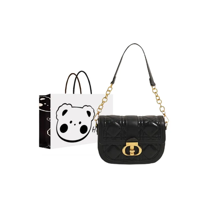 NX DOUGHNUT PU Shoulder Bag, Crossbody Bag Women's Ecru/Black/Silver-4