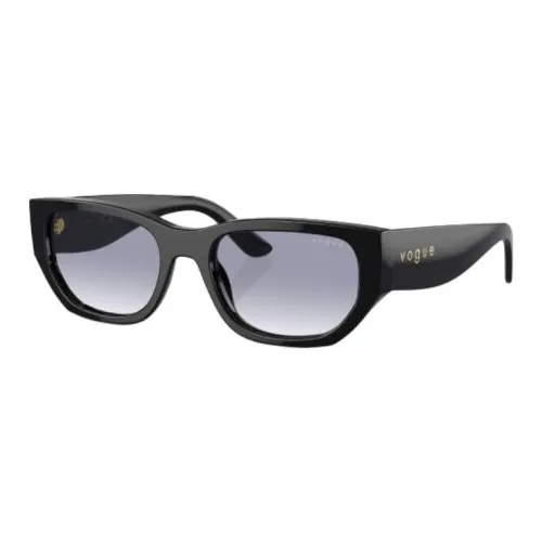 VOGUE Acetate Rectangular Sunglasses Women's Black