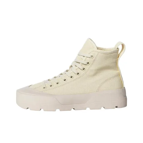 ZARA Skateboard Shoes Men High-Top Beige