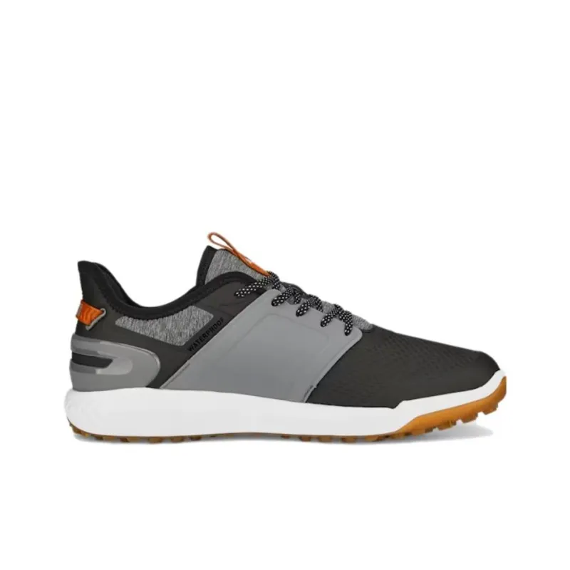 PUMA IGNITE ELEVATE Cushioning Lightweight Low Top Golf Shoes Men's Black Gray Color-1