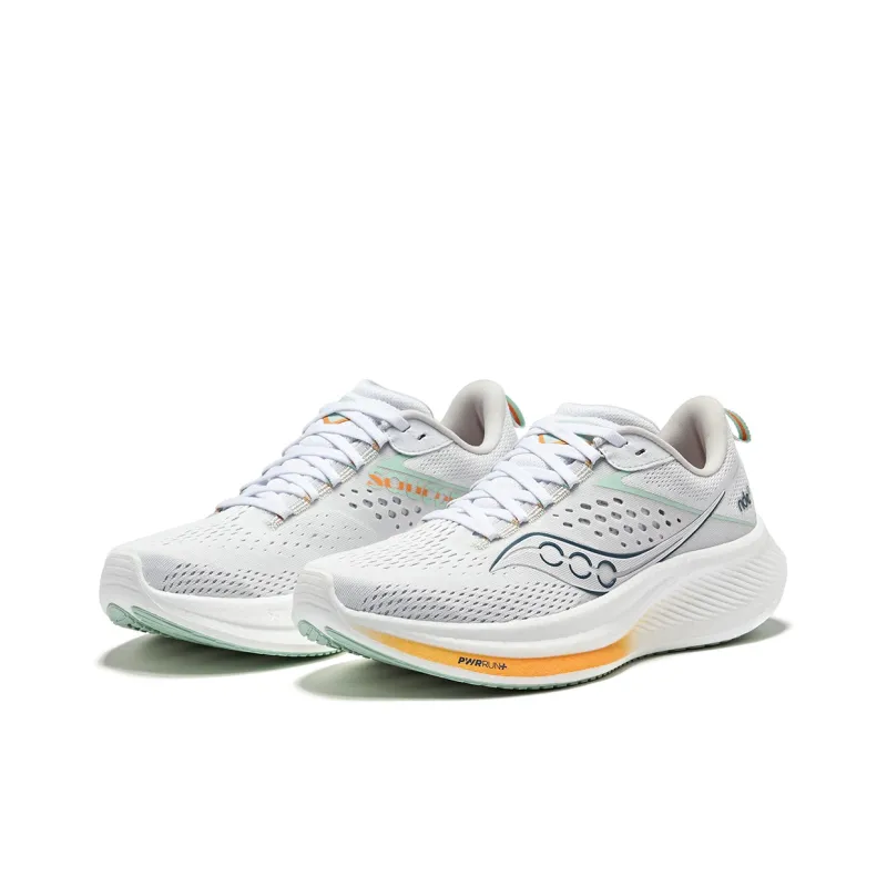 Saucony Low Top Running Shoes Women's White-3